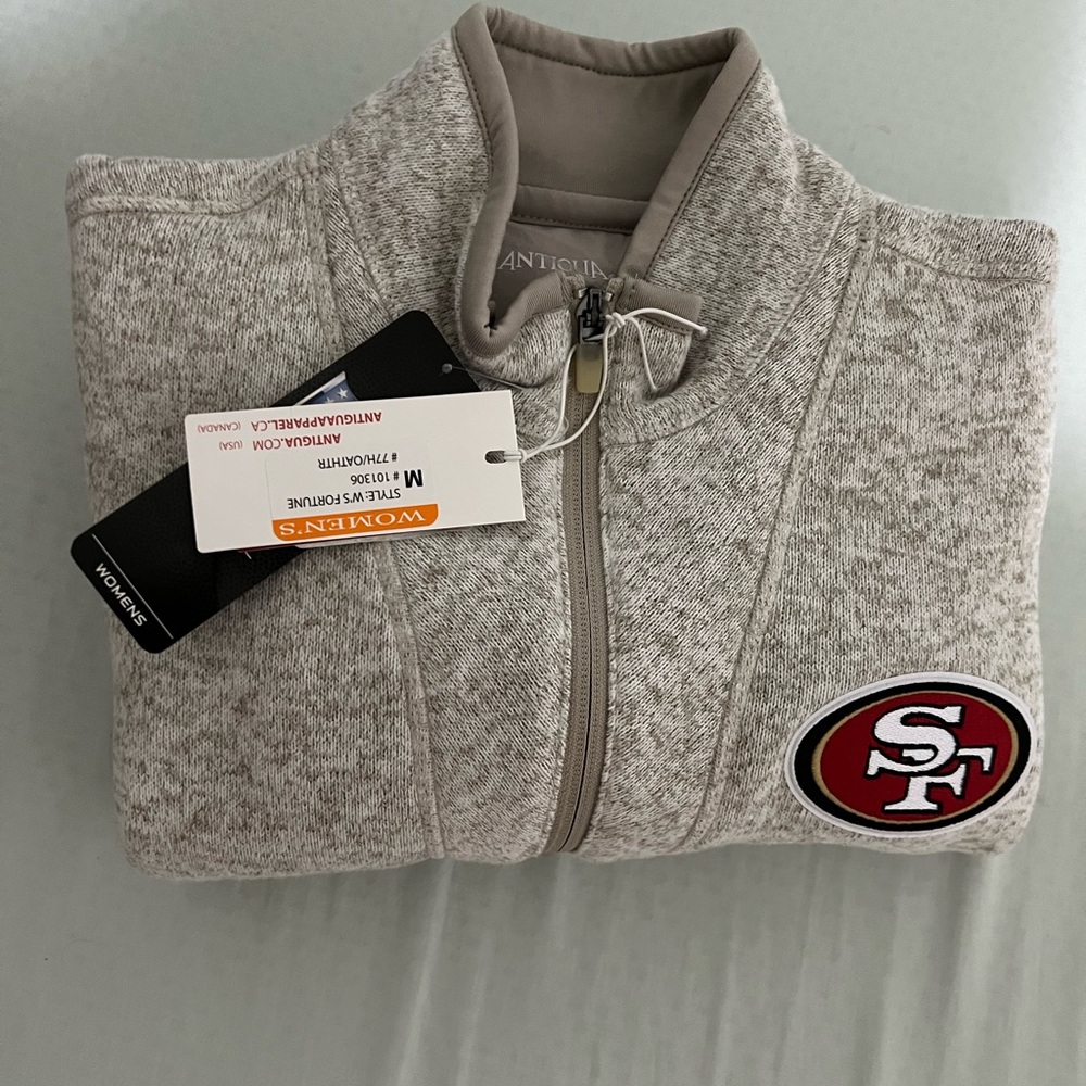 San Francisco 49ers Heathered Zip-Up Jacket